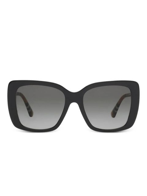 Burberry Eyewear checked square-frame sunglasses - Black - zdjęcie produktu nr 1