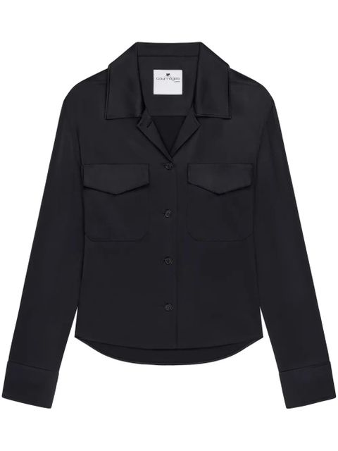 Courrèges satin shirt - Black - zdjęcie produktu nr 1