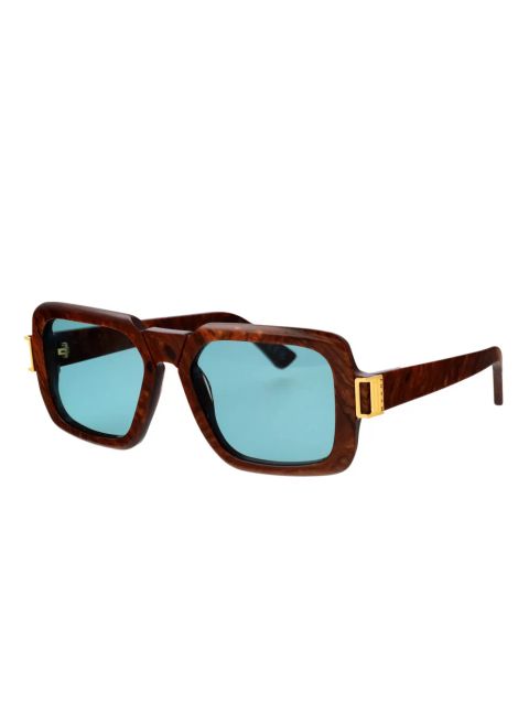 Marni Eyewear logo-engraved sunglasses - Brown