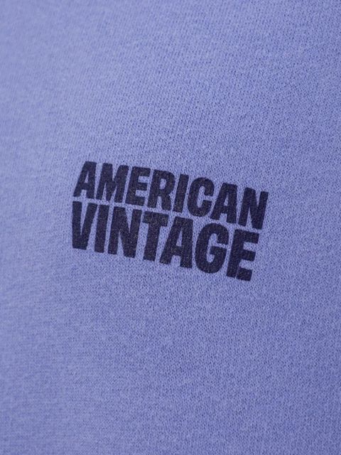 American Vintage Plizzy logo sweatshirt - Purple