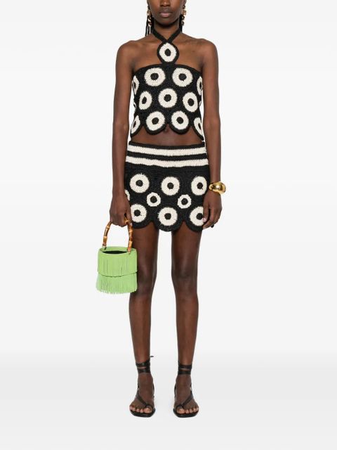 Simon Miller crochet cropped top - Black - zdjęcie produktu nr 2