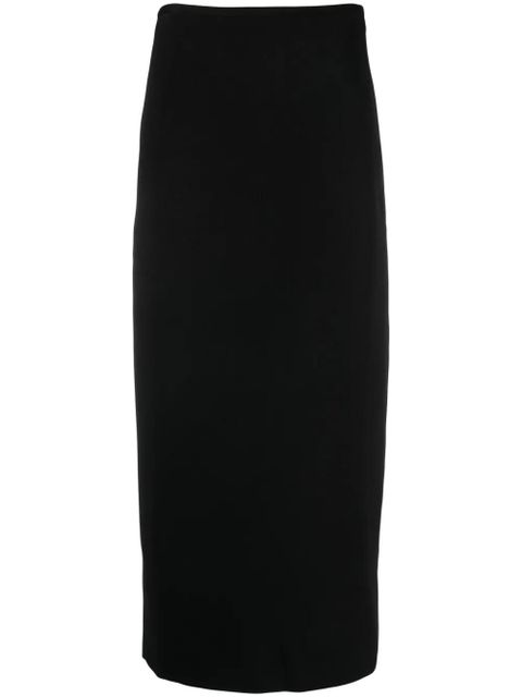 Jil Sander mid-rise straight midi skirt - Black - zdjęcie produktu nr 1