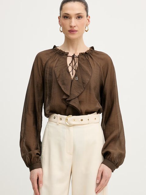 Guess bluzka z falbanką damska MAELYS - zdjęcie produktu nr 2