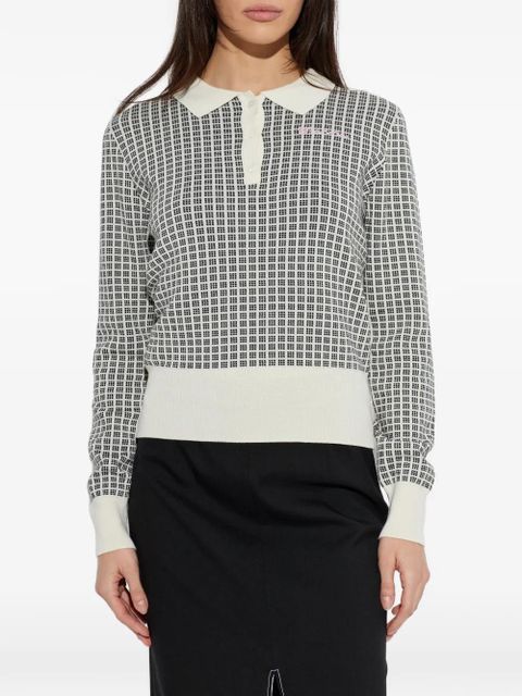 Marni patterned polo top - Neutrals