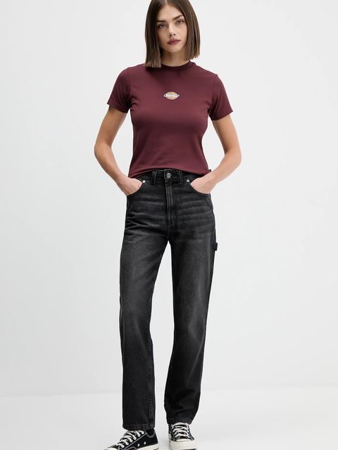 Dickies jeansy ELLENDALE DENIM damskie high waist DK0A4XEK - zdjęcie produktu nr 2