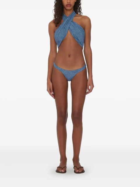 ROTATE BIRGER CHRISTENSEN x Reina Olga Soft Mixed swimsuit - Blue