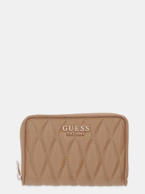 Guess portfel VALLA damski kolor brązowy SWQG81 22140