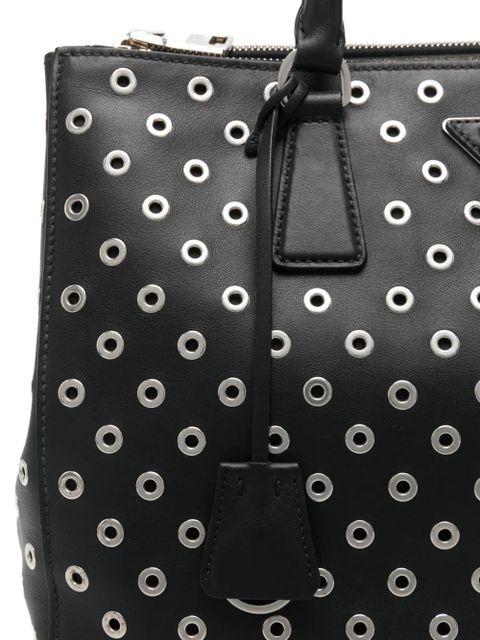 Prada eyelet tote bag - Black