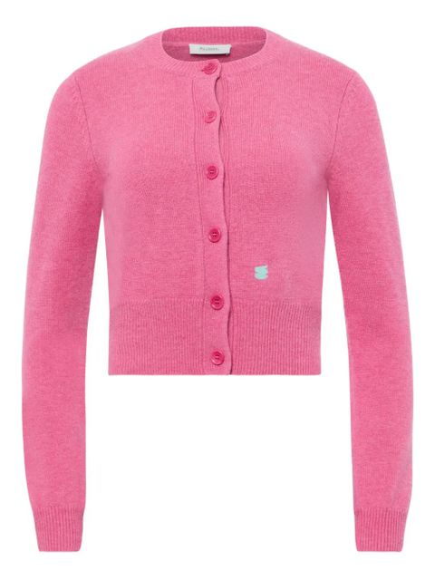 JW Anderson logo-embroidered cardigan - Pink - zdjęcie produktu nr 1