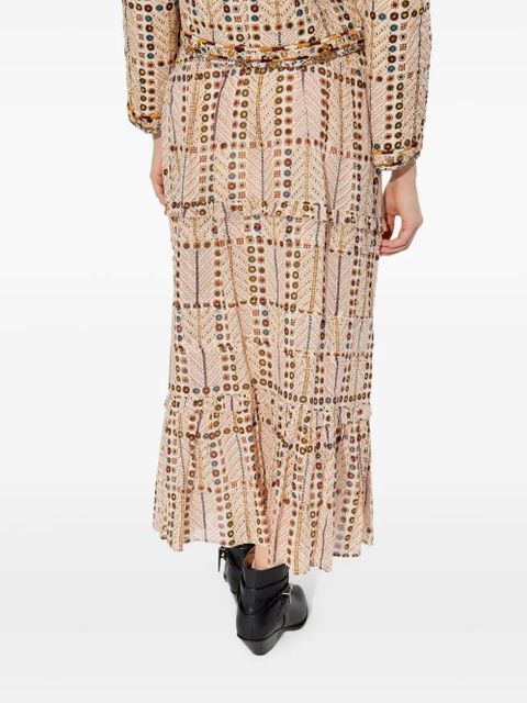 MARANT ÉTOILE Diya maxi skirt - Neutrals
