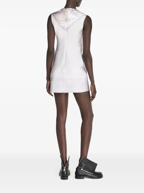 JW Anderson zipped hoodie mini dress - Grey