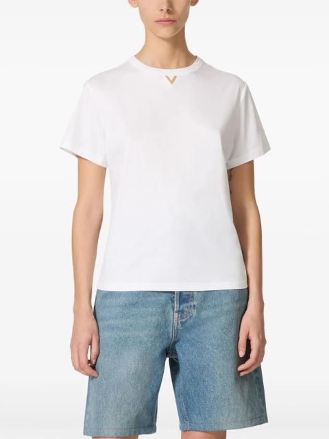 Valentino Garavani VGold cotton T-shirt - White - zdjęcie produktu nr 2