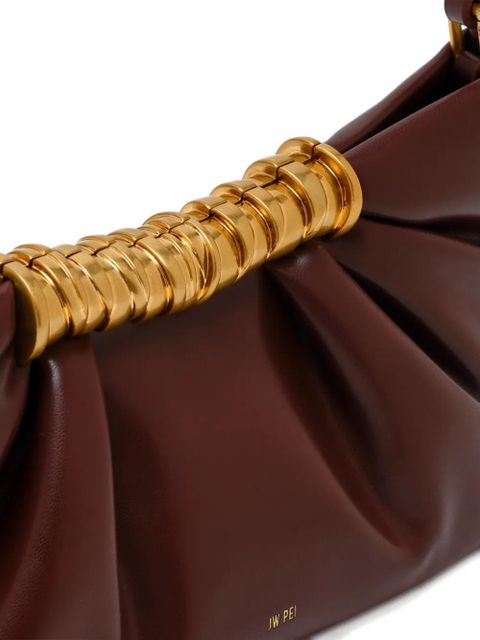 JW Pei Leia ruched clutch bag - Brown