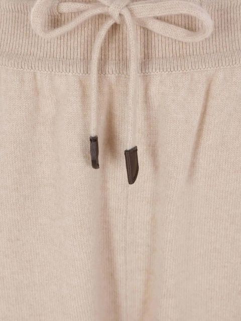 Loro Piana drawstring-fastening track pants - Neutrals
