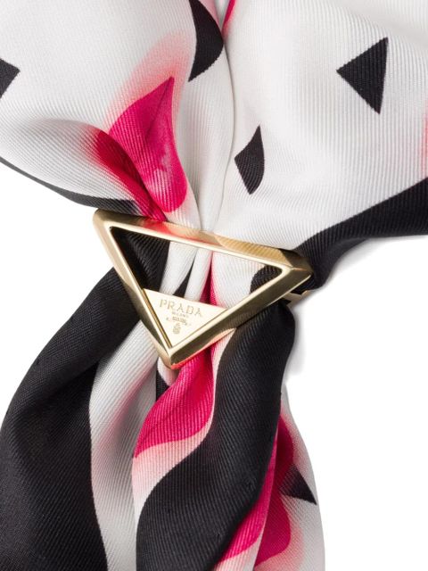 Prada metal scarf ring - Gold