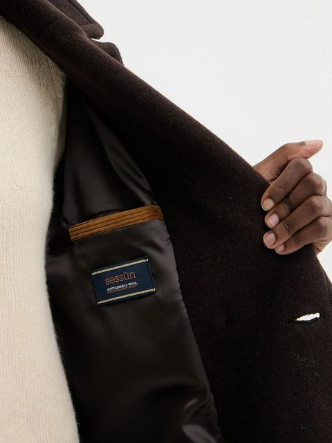 Sessun płaszcz z dodatkiem wełny