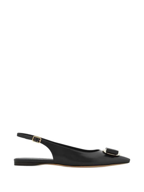 Ferragamo Zelmy slingback flat pumps - Black - zdjęcie produktu nr 1