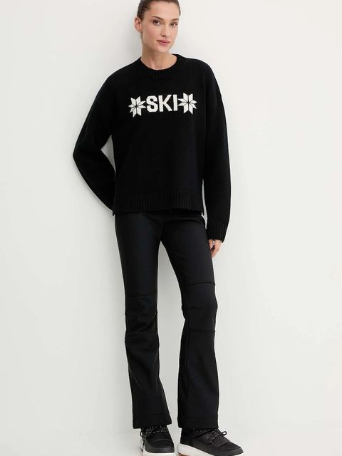 Helly Hansen sweter z dodatkiem wełny BLISS kolor czarny ciepły 54604 - zdjęcie produktu nr 2