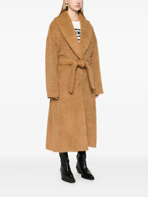 Golden Goose shawl-collar coat - Brown