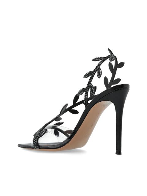 Gianvito Rossi 105mm Flavia leather sandals - Black