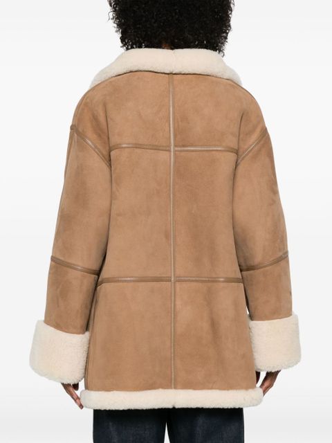 TOTEME Signature shearling jacket - Brown