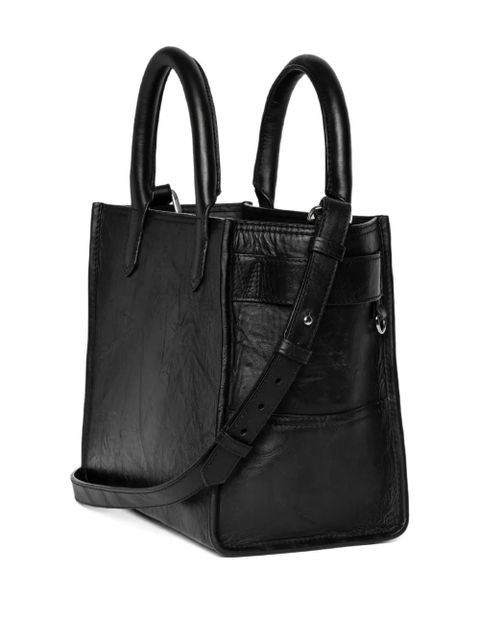 Zadig&Voltaire wings leather shoulder bag - Black