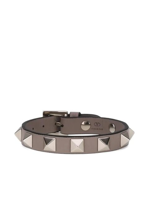 Valentino Garavani rockstud leather bracelet - Brown - zdjęcie produktu nr 1