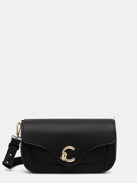 Coccinelle torebka skórzana COCCINELLE C-ME kolor czarny E1.SSL.12.03.01 - zdjęcie produktu nr 1