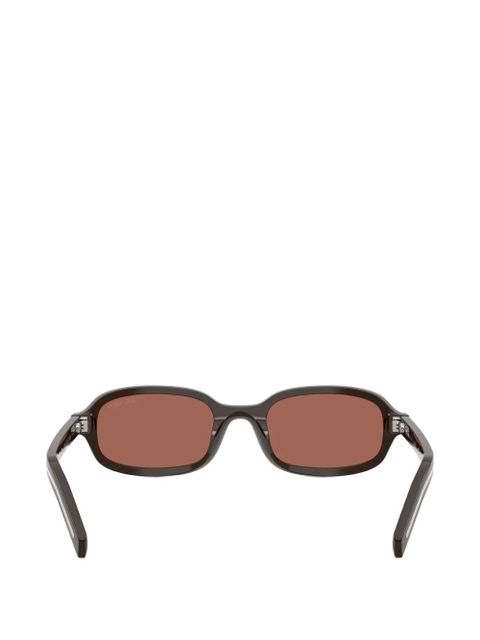 Prada Eyewear rectangle-frame sunglasses - Brown