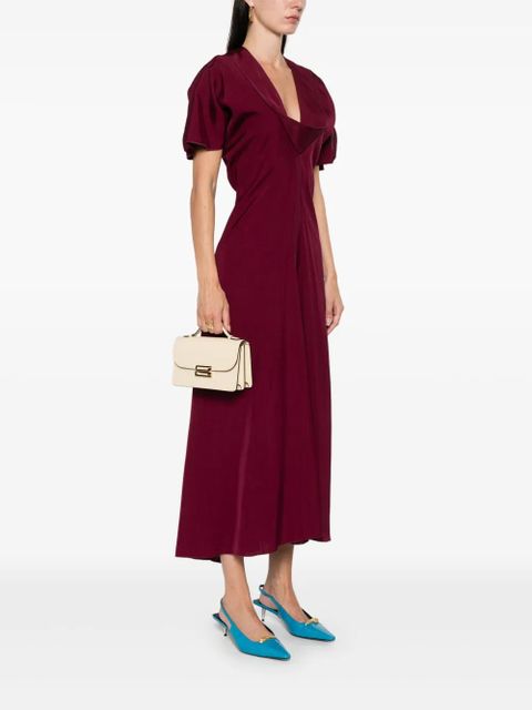 Victoria Beckham grained-leather mini bag - Neutrals - zdjęcie produktu nr 2