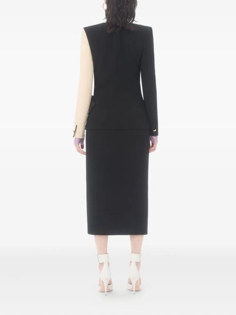 Valentino Garavani bow-detail crepe midi dress - Black