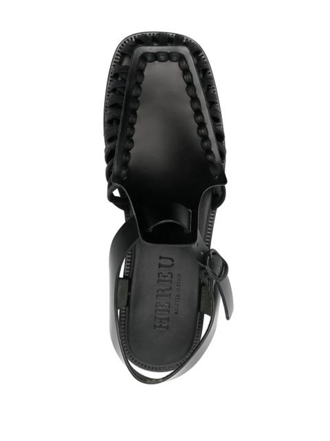 Hereu Alaro leather sandals - Black