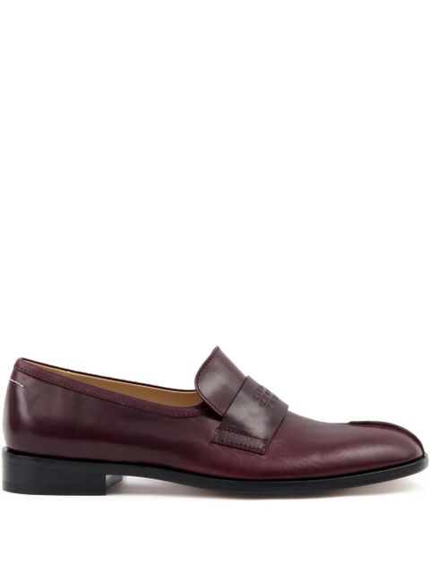 MM6 Maison Margiela leather loafers - Red - zdjęcie produktu nr 1