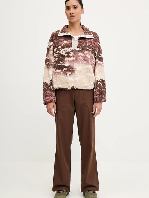 Columbia bluza sportowa Helvetia kolor beżowy wzorzysta 2098501 - zdjęcie produktu nr 2