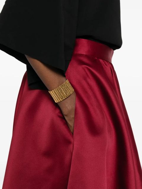 Max Mara pleated midi skirt - Red