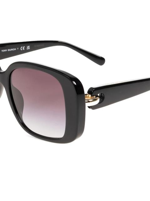 Tory Burch geometric-frame sunglasses - Black - zdjęcie produktu nr 2