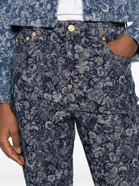 GANNI floral trousers - Blue