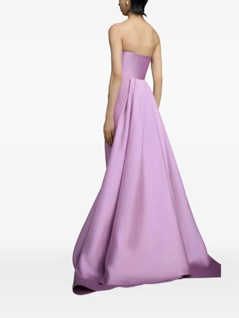 Solace London Imani strapless train maxi dress - Purple