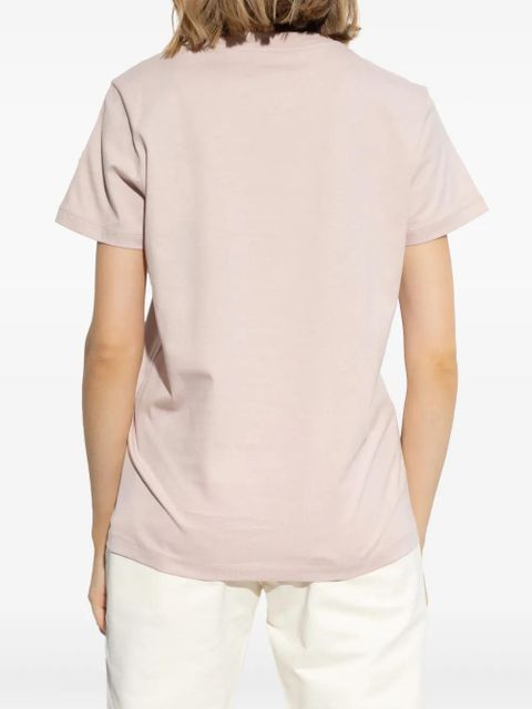 Moncler logo-embroidered T-shirt - Pink