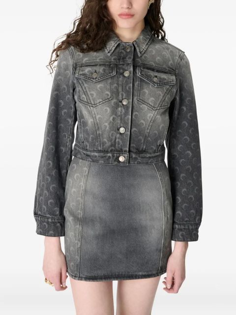 Marine Serre moon laser denim jacket - Grey - zdjęcie produktu nr 2