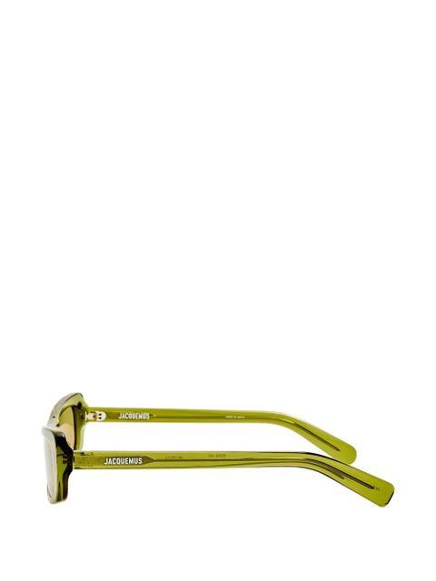 Jacquemus geometric frame sunglasses - Green