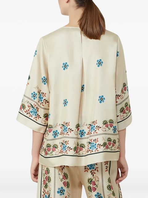Weekend Max Mara Samba floral-print blouse - Neutrals