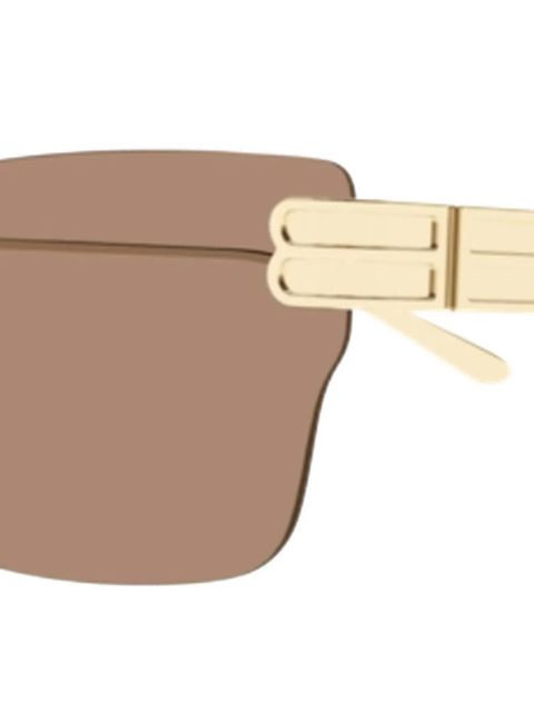 Balenciaga Eyewear rimless sunglasses - Gold