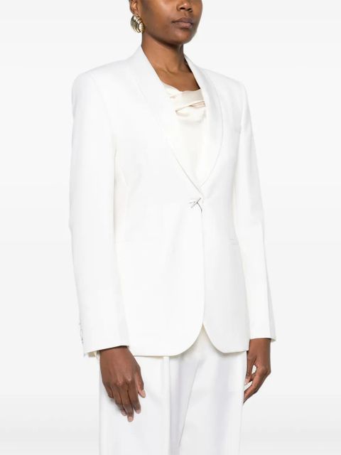 Max Mara shawl-collar blazer - White - zdjęcie produktu nr 2