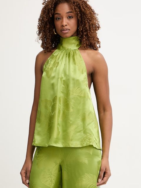 Retrofete bluzka damska z dodatkiem jedwabiu Martana - zdjęcie produktu nr 1