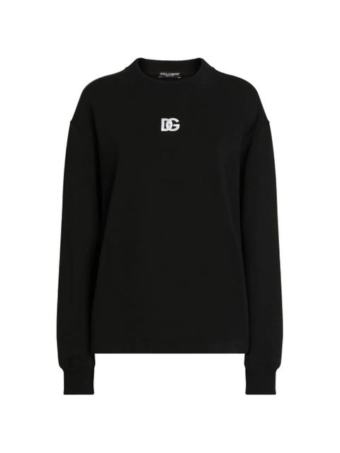 Dolce & Gabbana DG-embroidered jumper - Black - zdjęcie produktu nr 1