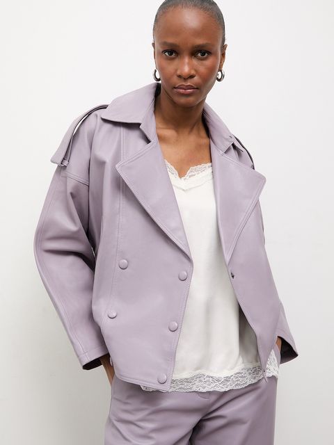 Answear.LAB kurtka damska skórzana CHARLOTTE z kolekcji Unscripted - zdjęcie produktu nr 1