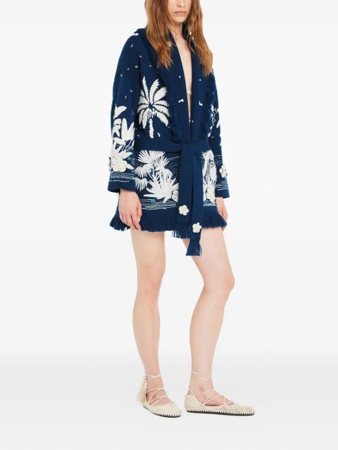 Alanui Postcard From Paradise cardigan - Blue