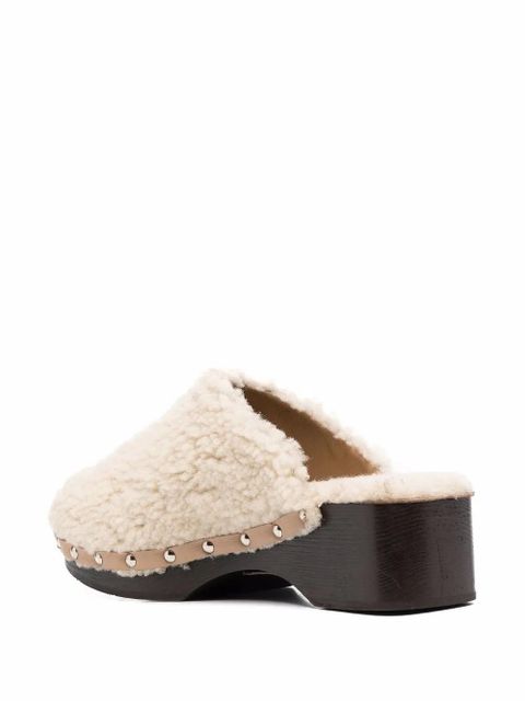 Ancient Greek Sandals closed sheepskin clogs - Neutrals - zdjęcie produktu nr 2