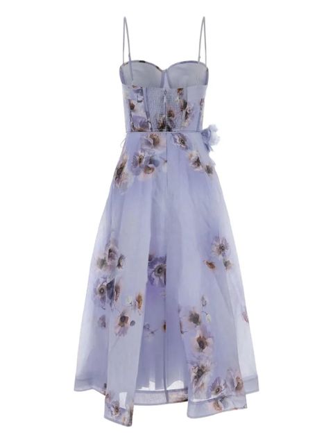 ZIMMERMANN Hypnotic Picnic floral-print midi dress - Purple - zdjęcie produktu nr 2